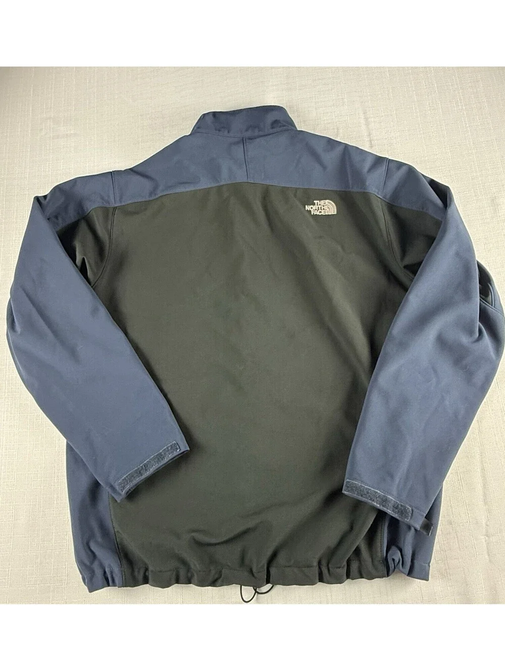 The North Face Men’s XXL Softshell Jacket Black Navy Fleece Lined Full Zip